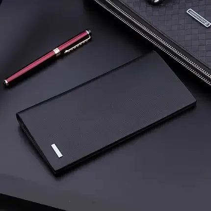 Men’s Long Slim Wallet Microfibre Leather Long Purse - Ultra Slim and Business Luxurious & Finest Quality