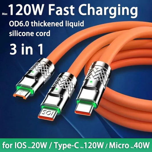 mobile charging cable 3 in 1