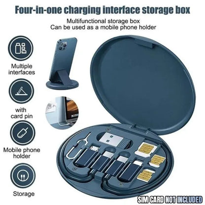 Multi Function Data Cable Mobile Phone Holder Storage Box