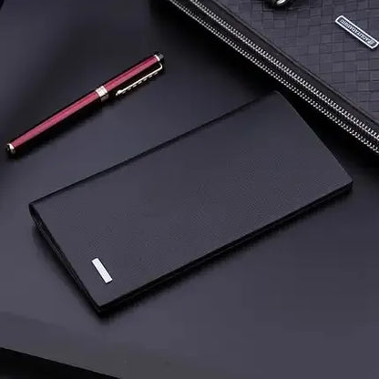 Men’s Long Slim Wallet Microfibre Leather Long Purse - Ultra Slim and Business Luxurious & Finest Quality