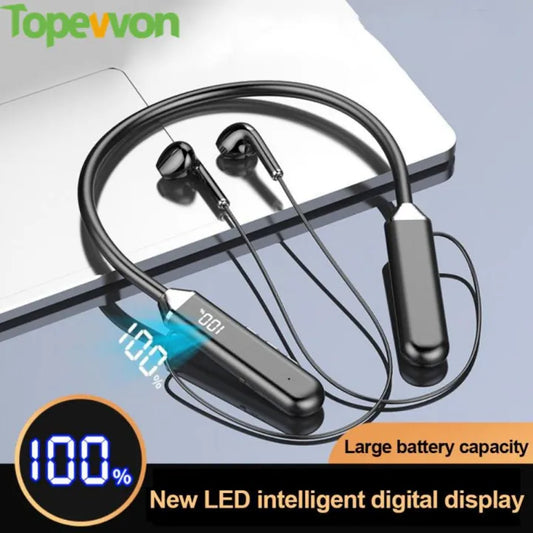 Bluetooth 5.2 Earphones LED Display